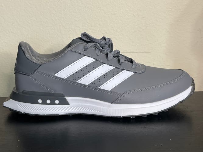 Adidas Mens S2G SL Leather 24 Golf Shoes Men's Size 10 Grey/White IE3320 NWT