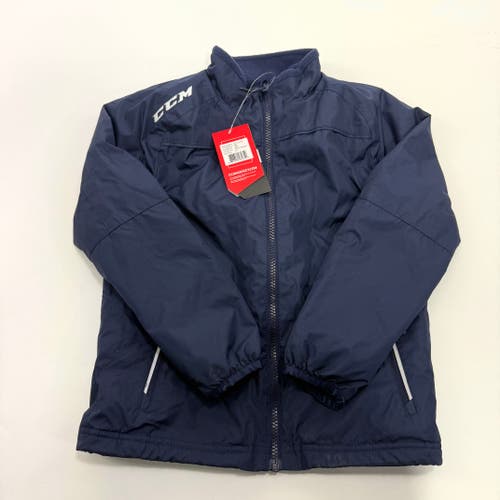 New Navy CCM Youth Team Mid Weight Jacket | Youth S | #888600282640
