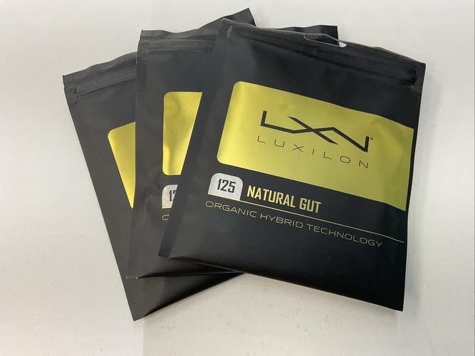 3 Pack Luxilon Natural Gut 125