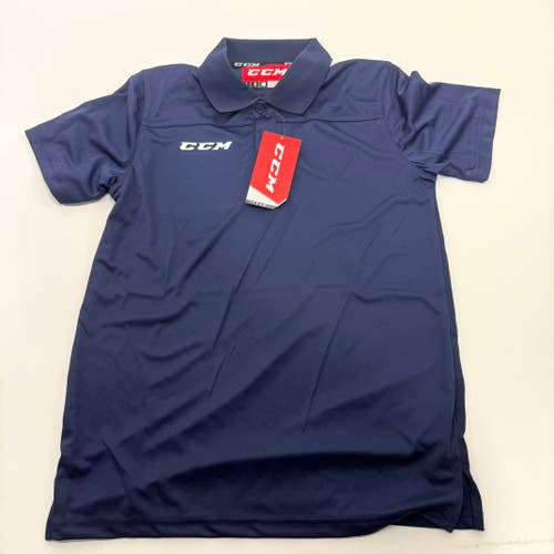 New Navy CCM Youth Team Polo | Youth L | #191520162627