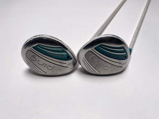 Ping Rhapsody 2015 3 & 5 Fairway Wood Set 18* 18* ULT220 Lite Ladies LH
