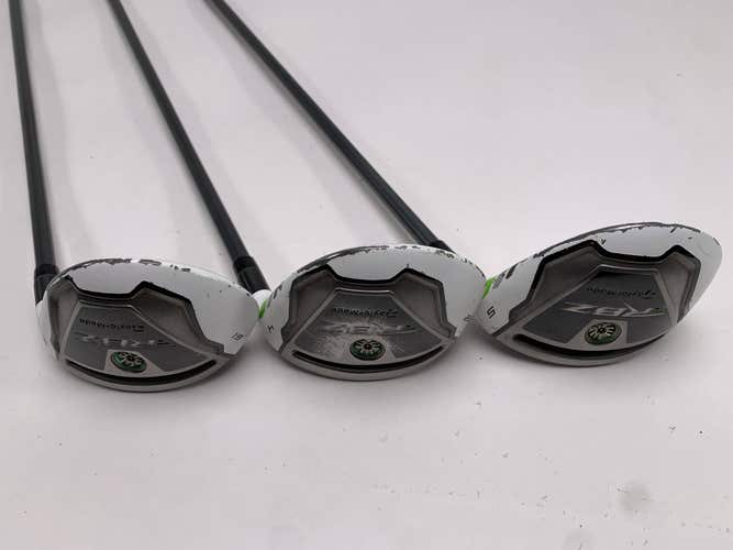 TaylorMade RocketBallz Hybrid Set 3 4 5 19* 22* 25* 65g Senior RH DENT