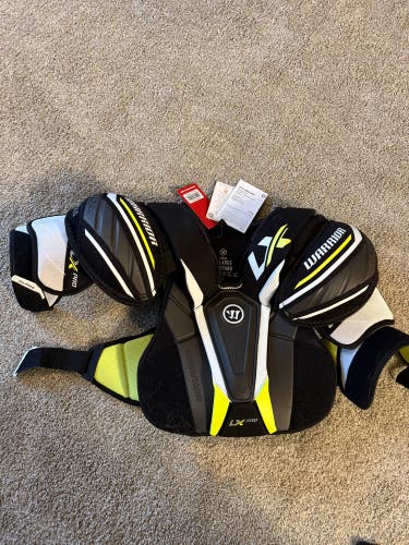 Large Senior Warrior ALPHA LX PRO Shoulder Pads (New)