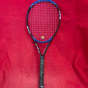 Tennis Racquet: Prince O3 Hybrid Shark tennis racquet. Grip 4”, head 110”