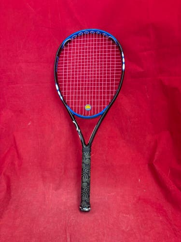 Tennis Racquet: Prince O3 Hybrid Shark tennis racquet. Grip 4”, head 110”