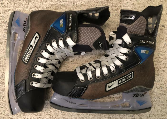 Nike Bauer Supreme One90 Hockey Skates Regular Width 6 (Used)