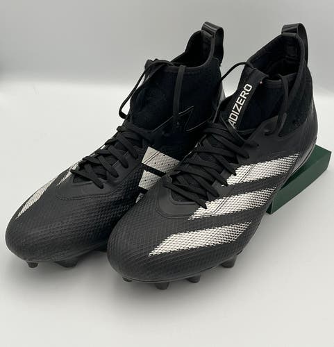 Adidas Adizero Football Cleats Black Size M 12 (W 13) Lightweight Speed Cleats (Used)