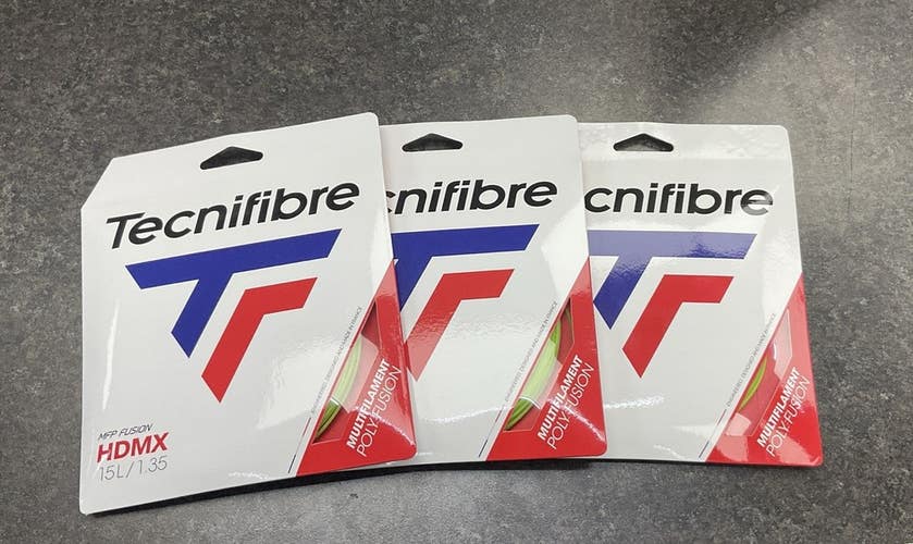 Tecnifibre HDMX 15L/1.35 Tennis String (Yellow) 3 Pack