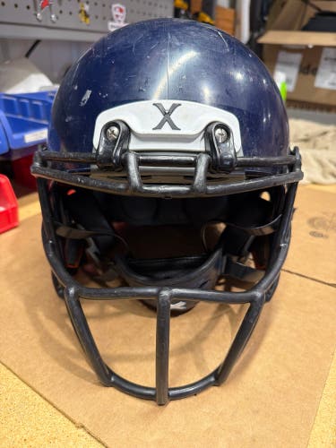 USED XENITH X2E+ YOUTH FOOTBALL HELMET - LARGE - NAVY