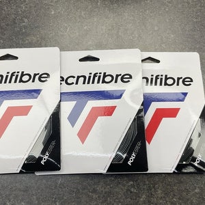 Tecnifibre 4S Polyester 18g/1.20 Tennis String (Black) 3 Pack