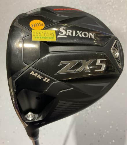 Srixon ZX5 MK II 9.5 Driver 46" ALDILA ASCENT 40 Stiff Flex Graphite Shaft MLH