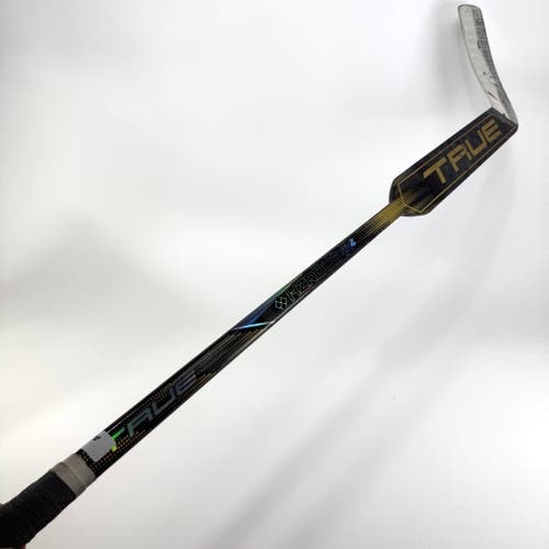Used Regular Black/Gold True HZRDUS 9X4 Goalie Stick | P31 Curve 25" Paddle | A456