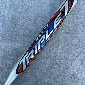 2007 Gray Easton Triple 7 Fastpitch Bat (-11.5) Alloy 22.5 oz 34" (Used)