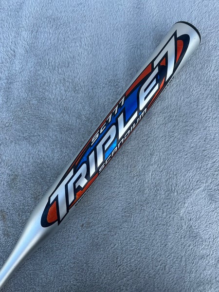 2007 Gray Easton Triple 7 Fastpitch Bat (-11.5) Alloy 22.5 oz 34" (Used)