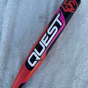 Red 2022 Louisville Slugger Quest Bat (-12) Alloy 18 oz 30" (Used)