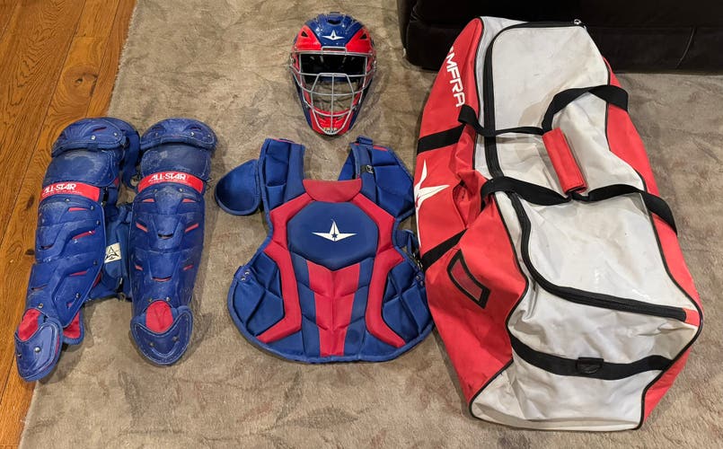 Blue All Star System 7 Axis Catcher's Set (Used)