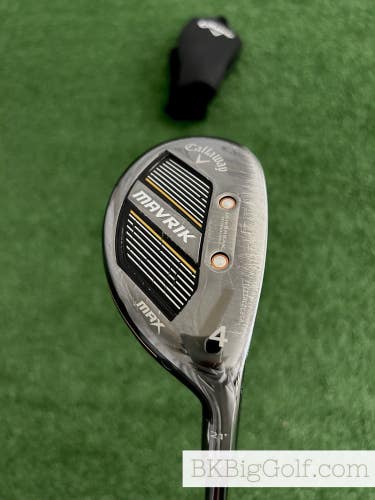 Callaway Mavrik Max 21 Degree 4 Hybrid w Headcover and Tour AD Regular Shaft