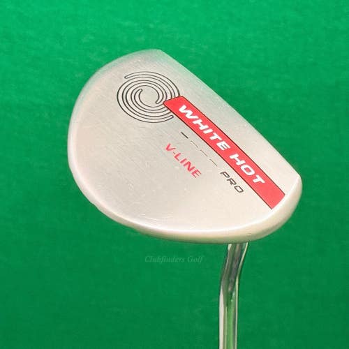 Odyssey White Hot Pro V-Line 33" Double-Bend Mallet Putter w/Super Stroke