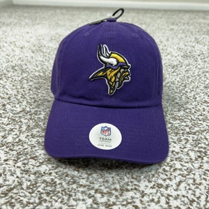 Minnesota Vikings Hat Cap Strap Back Mens One Size Purple NFL Team Apparel