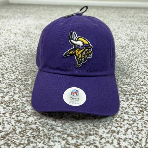 Minnesota Vikings Hat Cap Strap Back Mens One Size Purple NFL Team Apparel