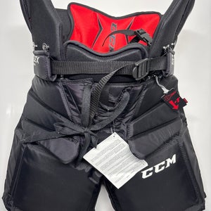 New!! CCM Extreme Flex 1.5 Hockey Goalie Pants Junior Medium Black