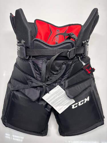 New!! CCM Extreme Flex 1.5 Hockey Goalie Pants Junior Medium Black