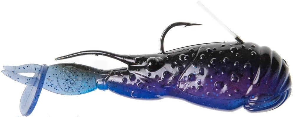 Googan Squad Scuddle Bug Swimbait 4in Black Blue Craw 3/8oz TEN18