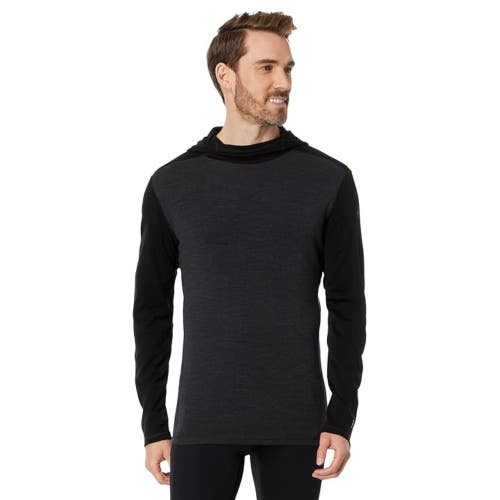 Smartwool Merino 250 Base Layer Hoodie Men's Medium Black Long Sleeve JDM2562