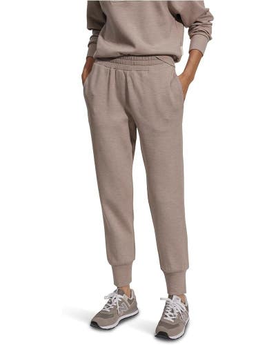 Varley The Slim Cuff Pants Women's Large Taupe Elastic Waist Tapered Leg JDM2550