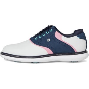 FootJoy New Wave Traditions 57959 Men's US 11 White Blue Spiked Golf Shoes MEW58