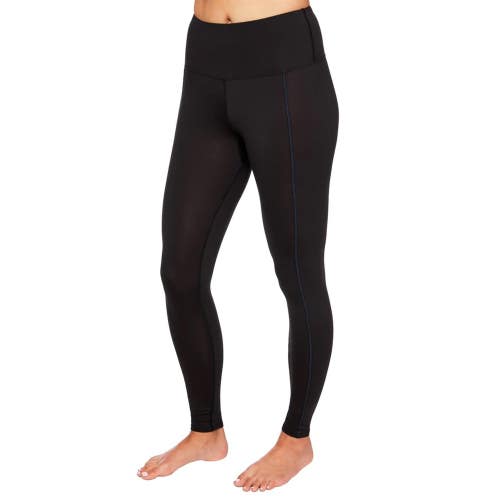 Hot Chillys Clima-Tek Baselayer Bottom Women XS Black Stretch Skinny Leg DDR2778