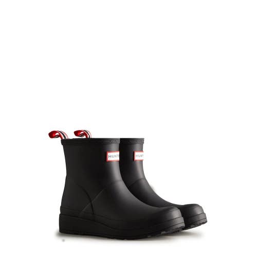 Hunter Play WFS2020RMA Short Rain Boots Women's 6 Black Waterproof Ankle VER1419