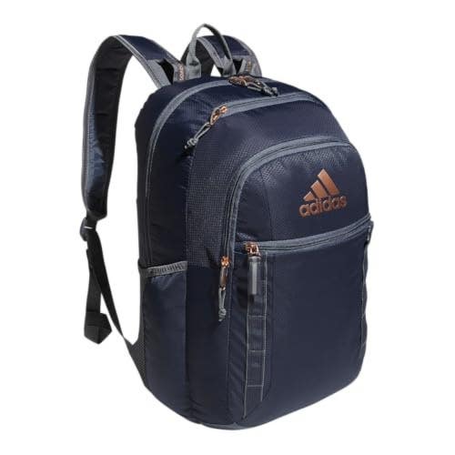 Adidas Excel 7 Backpack Unisex Navy Onix Adjustable Strap Bottle Pockets JDM2854