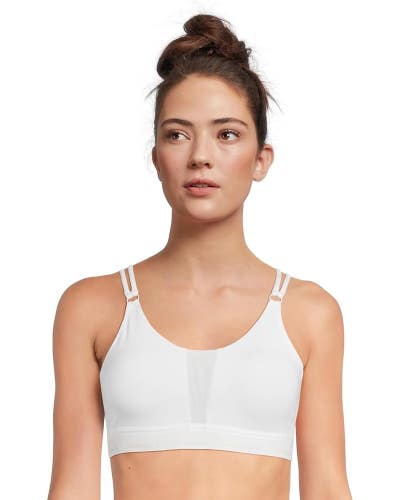 Brooks Plunge 3.0 Sports Bra Women's Medium White Crossback Strap Active DDR2603
