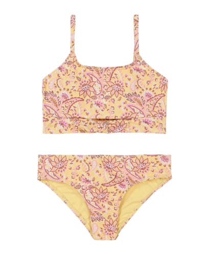 Roxy Tropidelic Bikini Set Girl's 14 Impala Scoop Neck Adjustable Straps DDR2783