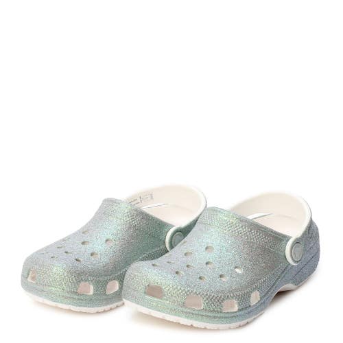 Crocs Classic 210986-100 Clogs Kids US 1 Multicolor Iridescent Glitter VER1469