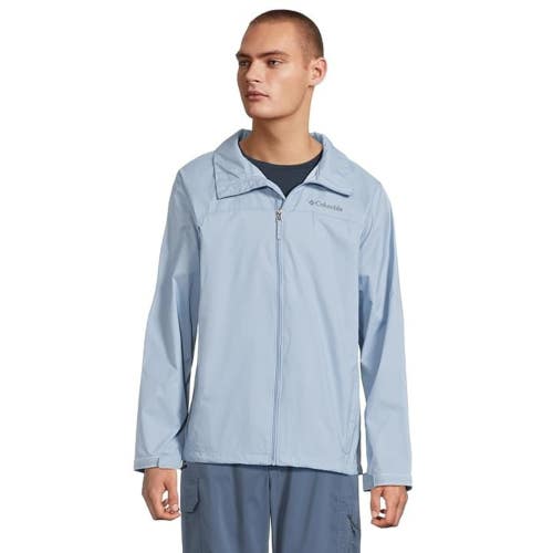 Columbia Glennaker Lake II Rain Jacket Men's L Blue Waterproof Full Zip DDR2581