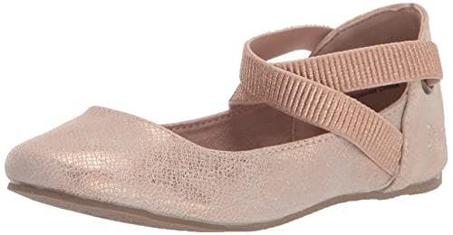 Blowfish Malibu Pixi-K BF-6941K Flat Girls 5 Rose Gold Crisscross Strap RHS7580