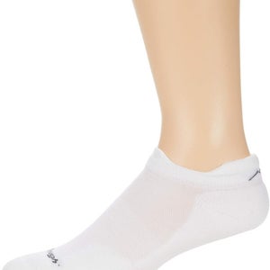 Darn Tough Vermont Mens XL White Run No Show Tab Ultra-Lightweight Socks DDR2309