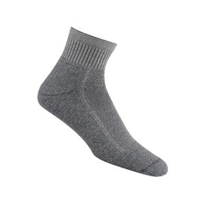Wigwam Cool-Lite Quarter Socks Unisex Large Gray Stretch Cushion Active DDR2622