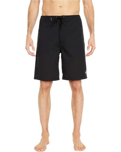 Hurley One Only 2.0 21 Board Shorts Men's 36 Black Drawstring Swimwear DDR2208