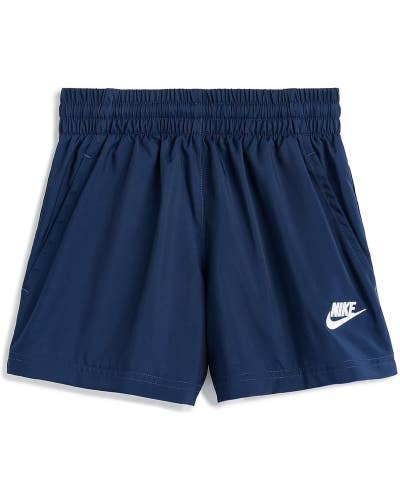 Nike Sportswear Club Shorts Kids Medium Blue Midnight Navy Mesh Lined DDR2770