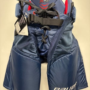 New!! Bauer Vapor X800 Lite Hockey Pants Junior Large Navy Blue