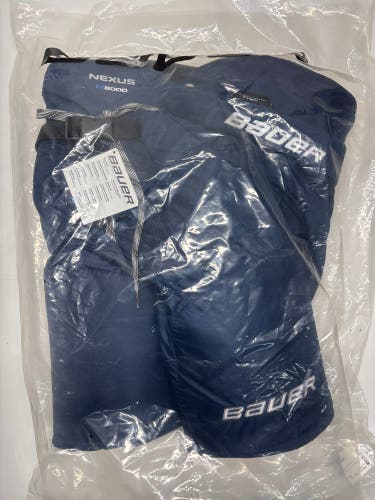 Mew!!  Bauer Nexus N8000 Hockey Pants Junior Large Navy Blue