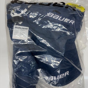 New!!  Bauer Supreme S27 Hockey Pants Junior Large Navy Blue