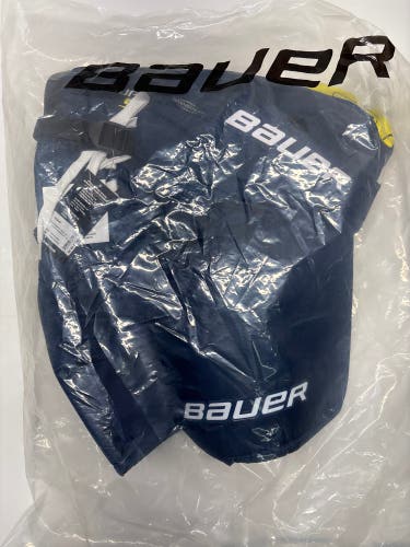 New!! Bauer Supreme S27 Hockey Pants Junior Medium Navy Blue