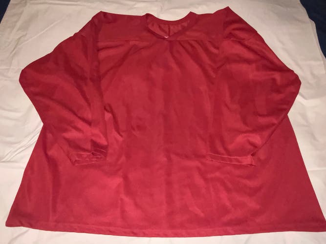 NEW Made in Canada Vintage CCM Hockey Practice Jersey- Burgundy color in size XXL.