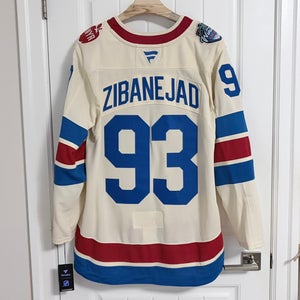 BNWT Authentic Fantatics Winter Classic Rangers Mika Zibanejad Jersey Size 54