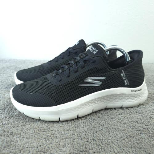 Skechers Go Walk Flex Grand Entry Womens 7 Walking Shoes Slip Ins Sneakers Black