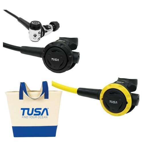 Tusa RS1001 Regulator Package Scuba Dive R1000 Yoke 1st Stage, S0001 2nd, + Octo